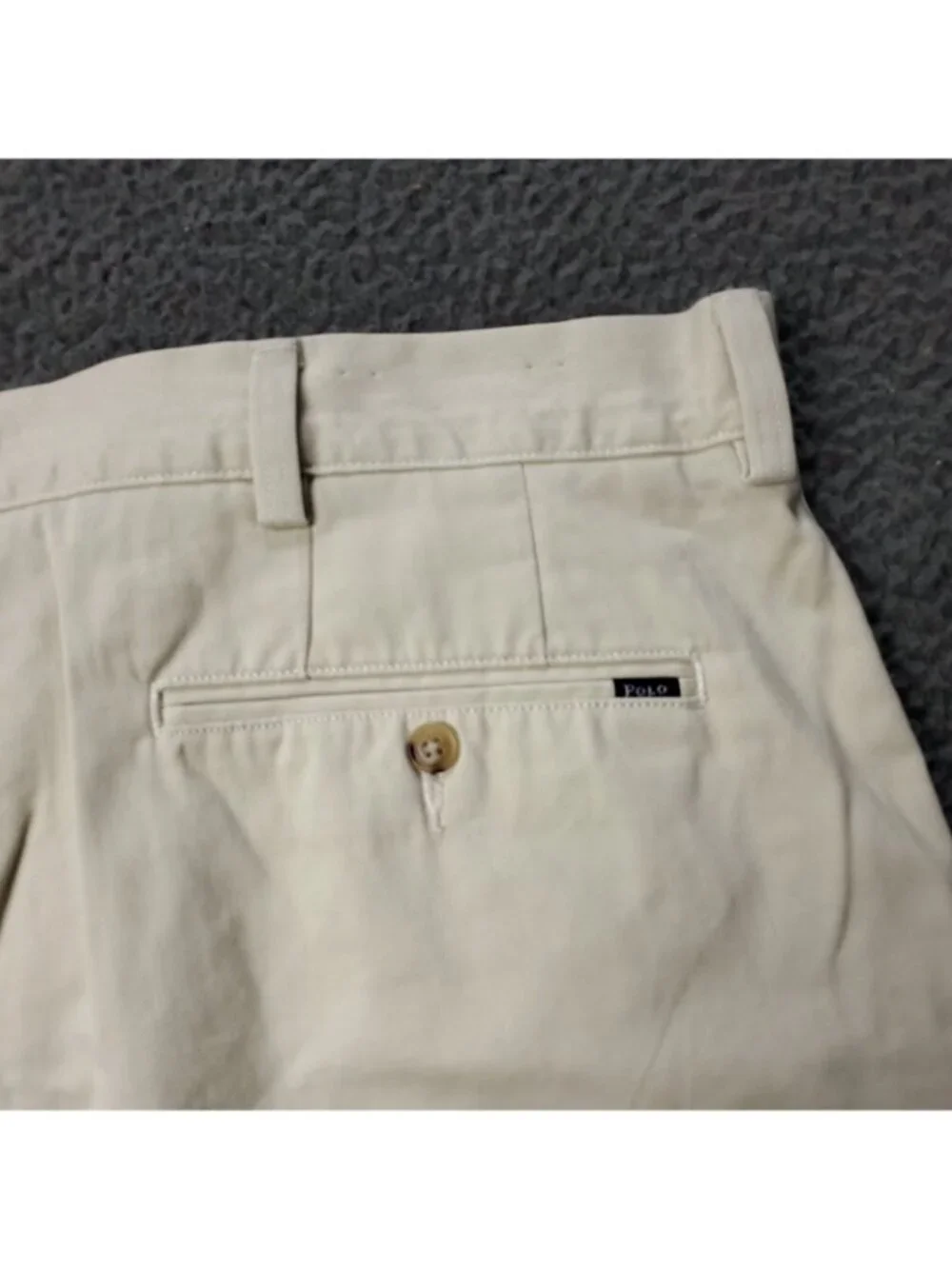 Polo Ralph Lauren Shorts Mens 40 x9 Classic Fit Chino Khaki Tan Beige Streetwear